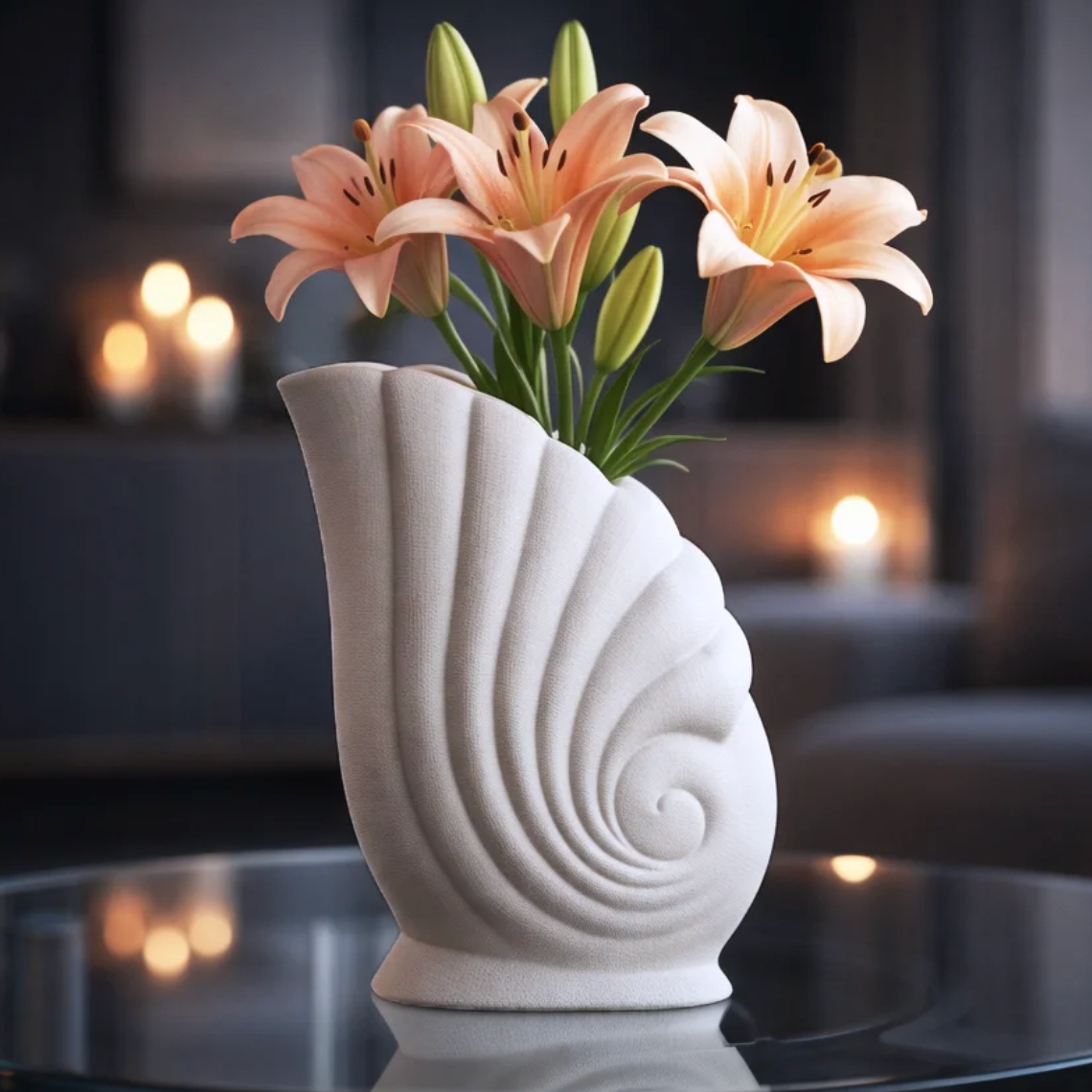Seashell Decorative Vase