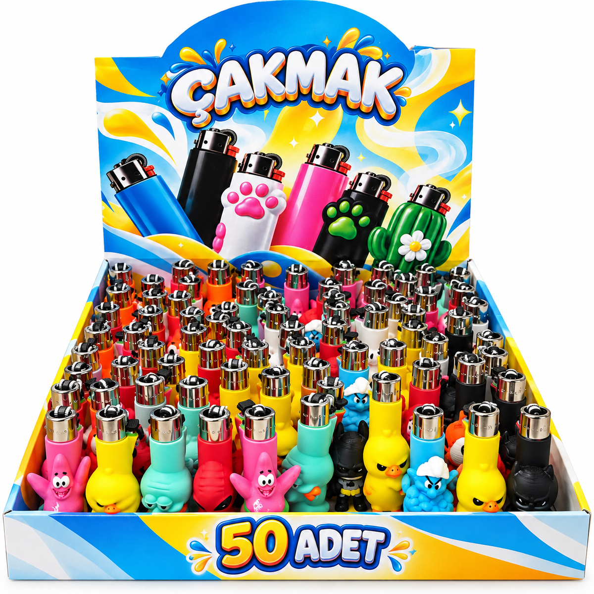 Renkli Figürlü Çakmak – 50’li Stand